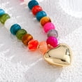 thumbnail image 6 of Leaf Resin Chunky Beaded Necklace for Women, Simple Modern Style Necklace Jewelry Accessory, 6 of 11