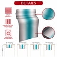 thumbnail image 5 of Turquoise Gray Ombre Short Table Runner 36 Inches Long,Farmhouse Teal Gradient Modern Art Cotton Linen Table Runners Dresser Scarves,Tabletop Scarf Furniture Cover for Home Dinner Party Decor 13"x36", 5 of 8