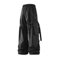 thumbnail image 4 of Men's Straight Fit Casual Work Pants with Elastic Waistband and Drawstring for Everyday Comfortable Loose Fit Wear Comfortable Sweatpants for Men Relaxed Fit Pant, 4 of 4