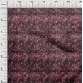 thumbnail image 3 of oneOone Viscose Jersey Dark Magenta Fabric Abstract Floral Craft Projects Decor Fabric Printed By The Yard 60 Inch Wide, 3 of 5