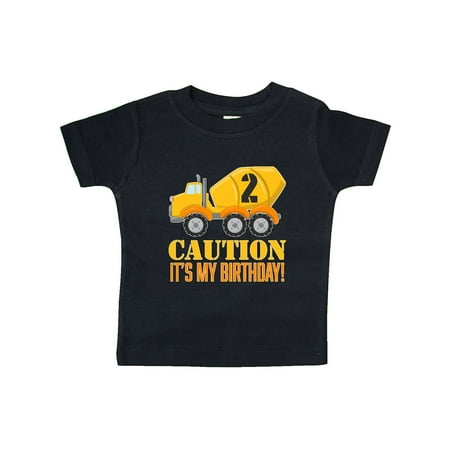 Construction Mixer Truck - 2nd birthday construction truck, cement mixer - 2 years old Baby T-Shirt