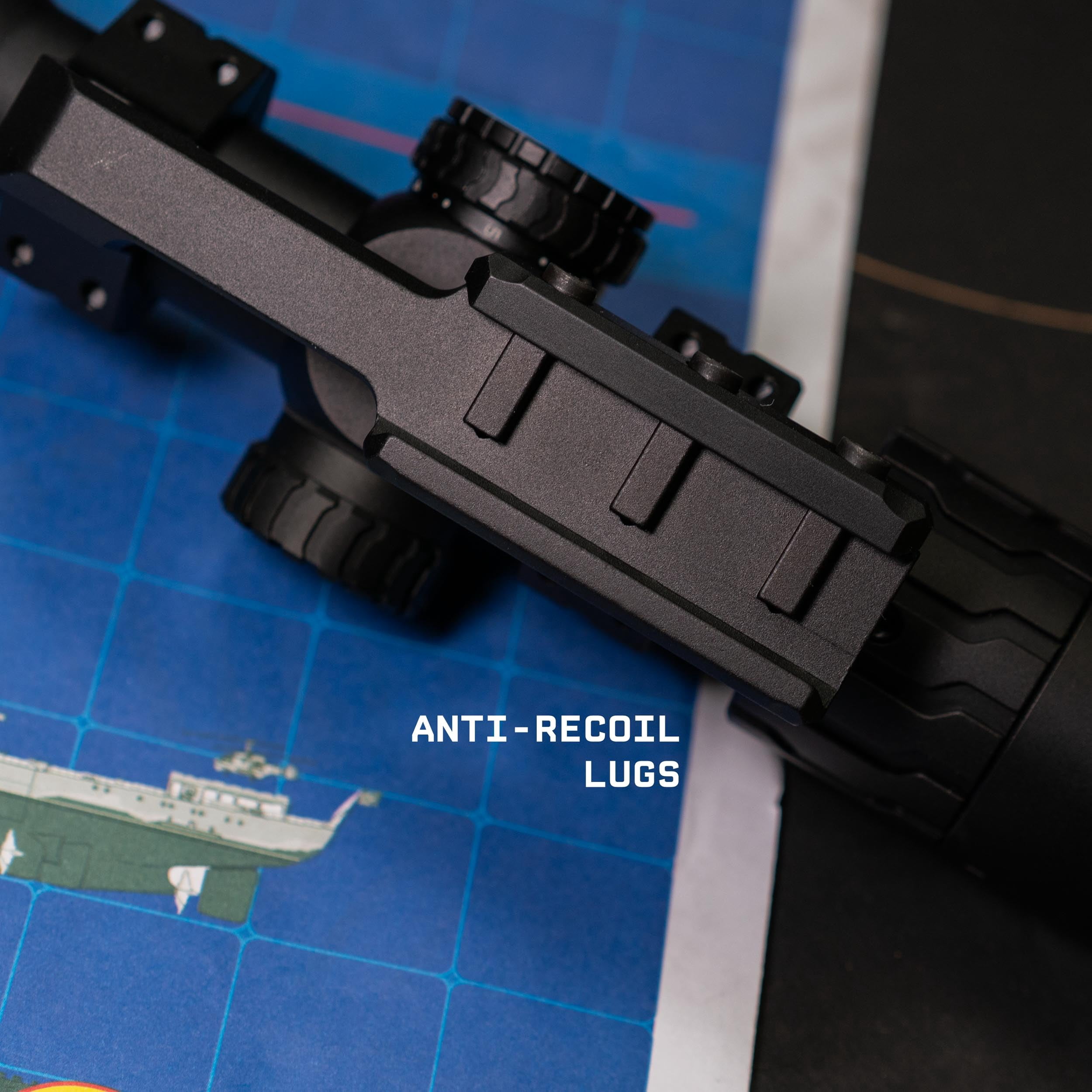 Monstrum Panzer 3-9x40 Rifle Scope with AO Adjustable Objective and Offset Scope Mount | BD1 Reticle