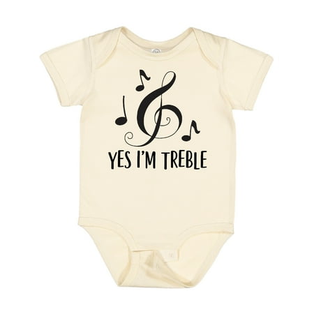 

Inktastic Funny Music Yes Im Treble Boys or Girls Baby Bodysuit