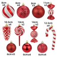 thumbnail image 4 of 36pcs Special-shaped Christmas Ball Ornaments Red Gold Christmas Tree Party Decoration New Year Christmas Spheres Pendant, 4 of 5