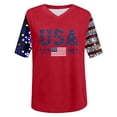 thumbnail image 3 of 2026 USA 250th Anniversary T Shirt Women Patriotic 4th of July Tee for Soccer Baseball Game Day, 3 of 4