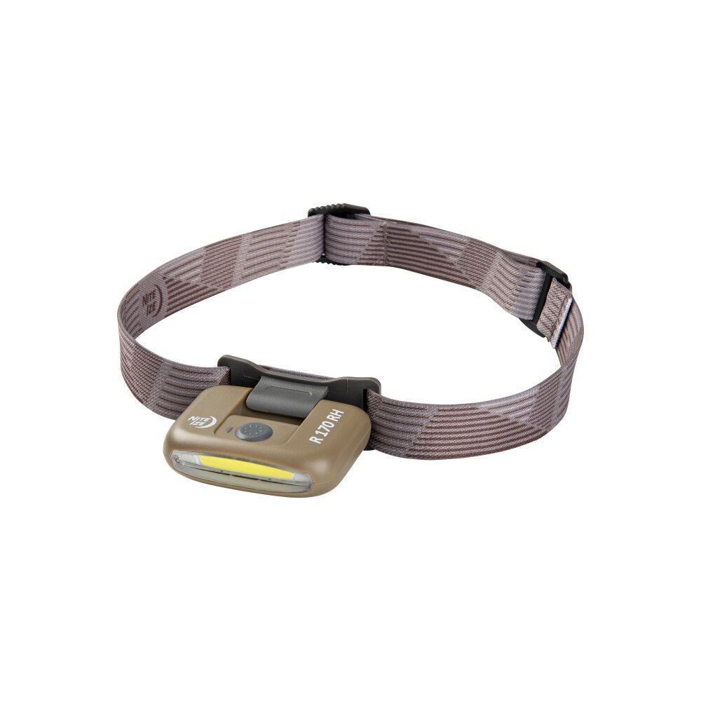 Nite Ize Radiant Rechargeable Headlamp 170 Lumens Durable 4-Modes Coyote Color