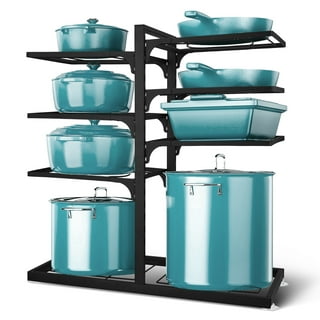 Cuisinel Heavy Duty Pan Organizer - 5 Tier Rack - Holds 50 LB - Holds Cast  Iron Skillets, Griddles and Shallow Pots - Durable Steel Construction 