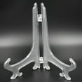 Clear Plastic Plate Photo Display Stand Picture Frame Holder Easel A1K9