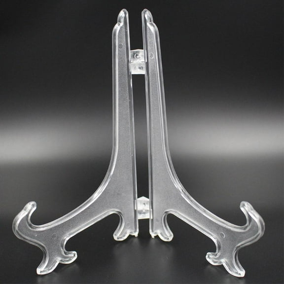 Clerance! PawCasa Clear Plastic Plate Photo Display Stand Picture Frame Easel 345 Holder