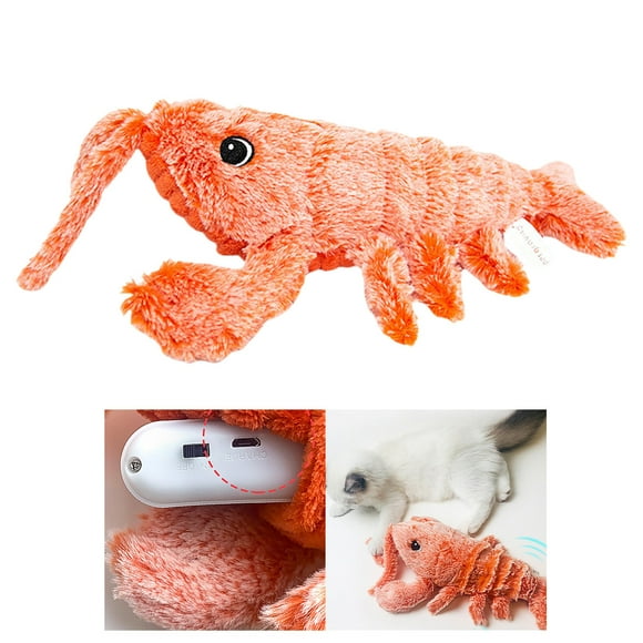 WIFKLSIIPG Pet Products Inductive Jumping New Cat Electric Plush Toy Can Be USB Charging Cat