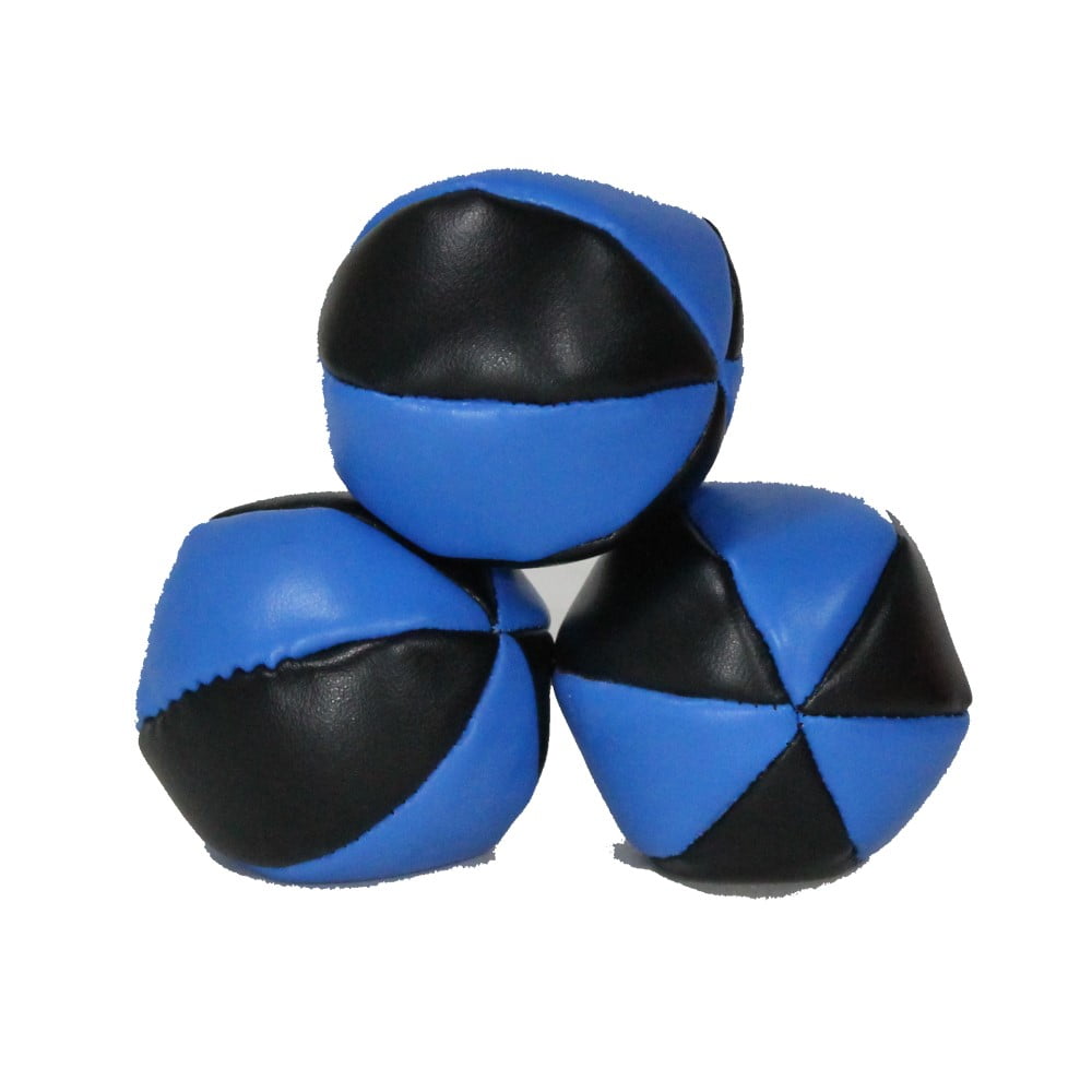 Zeekio Zeon 6 Panel 100g Juggling Balls Set of 3 (Blue/Black