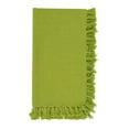 thumbnail image 4 of Fennco Styles Lizette Fringed Festive Cotton Napkins 20-inch Square, Set of 4 - Kiwi Dinner Napkins for Everyday Use, Holidays, Banquets, Family Gatherings and Special Occasions, 4 of 5