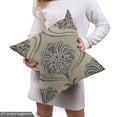 thumbnail image 5 of Ambesonne Ethnic Fabric by the Yard Upholstery, Art Oriental Blossom Pattern, 3 Yards, Warm Taupe Cocoa Indigo, 5 of 5