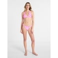 thumbnail image 2 of No Boundaries Pink Floral Tunnel Swim Bottoms, Women's XXS-XXL, 2 of 5