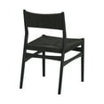 thumbnail image 3 of Pasadena Erie 6 Piece Round Dining Set with Buffet in Black Oak Finish with Paper Cord Chairs, 3 of 8