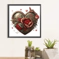 thumbnail image 2 of Pintura de diamante 5D DIY Taladro redondo completo Love Roses Kit Decoración del hogar (NH3677) JShteea El nuevo, 2 of 9