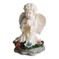 thumbnail image 2 of Estatua de ángel solar para decoración de jardín, elegante decoración solar para patio, figura de ángel rezando para parterres, porche, regalo de, 2 of 7