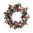 thumbnail image 1 of Great promotion! Outdoor Front Door Wreath Artificial Wreath Farm Welcome Front Door Wreath Bow Wreath Decoration, 1 of 4