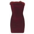 thumbnail image 2 of KaLI_store Formal Dress Women's V Neck Sleeveless Split Dress Wedding Guest Evening Party Formal Long Maxi Dresses Red,L, 2 of 5
