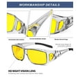 thumbnail image 6 of KALIYADI Night-Vision-Glasses Fit-Over-Glasses Wrap-Around Glasses: Night Vision Glasses Anti Glare HD Polarized for Driving, 6 of 8