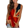 thumbnail image 2 of Women's Summer Tank Tops V Neck Sleeveless Loose Fit Solid Cami Shirts Beach Vacation Outfits Casual Flowy Trendy Clothes, 2 of 4