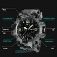 thumbnail image 5 of Men's Analog Sports Watch Military Watch Outdoor LED Stopwatch Digital Electronic Watches Large Dual Display Waterproof Tactical Army Watches for Men, 5 of 9