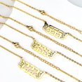 thumbnail image 2 of PAURO Butterfly Angel Numbers Necklaces for Women Stainless Steel 222 Numbers Pendant Choker Numerology Jewelry Gold, 2 of 5