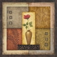 thumbnail image 2 of Marcon, Michael 15x15 Gold Ornate Wood Framed with Double Matting Museum Art Print Titled - Simple Flower I, 2 of 4