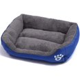thumbnail image 1 of Cama para perros pequeños, ideal para gatos y cachorros, lavable, suave, cómoda y relajante, talla M, azul, 1 of 1