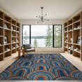 thumbnail image 2 of ODIKA Front Repeating Door Band Motif Balanced Block Composition Bedside Foldable Easy Care for Master Suite, California King, Under Bed, 2 of 7