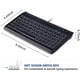 thumbnail image 4 of Super Mini Teclado con cable, teclado de 78 teclas de tamaño completo Ajuste portátil pequeño con uso profesional o industrial para computadora portátil Mac Notebook Kuyhfg Bienvenido a Kuyhfg, 4 of 5