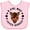 AD-Pink, variant on Inktastic A Girl Who Loves Horses Girls Baby Bib