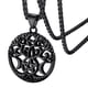 thumbnail image 1 of Zhuge Collar con colgante hecho a mano, collar con árbol de la vida y patrón de pentagrama lunar (negro), 1 of 1