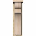 thumbnail image 2 of 6"W x 10"D x 22"H Yorktown Rough Sawn Corbel w/Backplate, Douglas Fir, 2 of 9