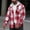 Red, variant on FDGIU Men's 2025 Flannel Lined Plaid Jacket - Button Down Hooded Flannel, Winter Workwear with Fleece Lining, Outdoor Shirt Coat