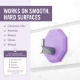 thumbnail image 4 of Sud Scrub® Shower Hook, Self Adhesive Hooks for Shower Wall, Heavy Duty Removable Wall Hooks, Stick On Hooks for Hanging, Bathroom Towel Hook (Purple), 4 of 8