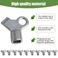 thumbnail image 3 of MODANU Radiator Keys for Bleeding Old Home Radiator, Radiator Bleeding Air Valve Key, Radiator Bleeder Key (20Pcs, Silver), 3 of 6