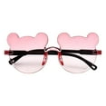 thumbnail image 1 of Kids' Bear Shape Sunglasses (2-12Y) - Polarized Uv Protection, Unbreakable Flexible Frame, Cute Cartoon Design For Boys & Girls Pink, 1 of 5