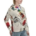 thumbnail image 6 of Wukai Floral Leopard Butterflies Print Womens Hoodies Fleece Sweatshirts Long Sleeve Sweaters Pullover Fall Outfits Winter Clothes-Small, 6 of 7
