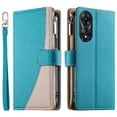 thumbnail image 2 of Funda cartera GANGXUN para OPPO A78 5G , cuero PU con tarjetero, cremallera, correa de mano, soporte y protección 562°, 2 of 6