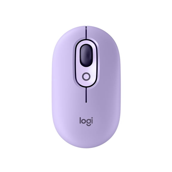Logitech POP Mouse,  Wireless Mouse with Customizable Emojis, SilentTouch Technology, Precision/Speed Scroll, Bluetooth, Cosmos