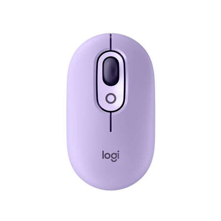 Logitech POP Mouse, Wireless Mouse with Customizable Emojis, SilentTouch Technology, Bluetooth, Cosmos