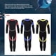 thumbnail image 4 of Advancent Traje de buceo súper elástico para niñas, resistente a los arañazos y cómodo, traje de baño para niños, buceo Traje de baño rojo oscuro ocho, 4 of 6