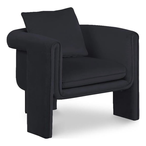 Meridian Furniture Sloan Black Velvet Accent Chair