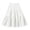 White, variant on Girls Tiered Ruffle Midi Skirt,Elastic Waist Solid Flowy A-Line Skirt,Kids Casual Uniform Skirts for Girls Back to School Party