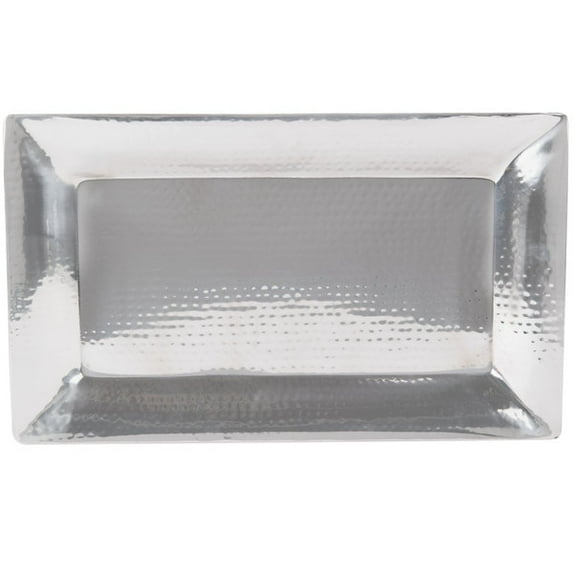 American Metalcraft 22" x 13" Rectangle Hammered Stainless Steel Tray