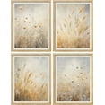 thumbnail image 2 of PixonSign Frameless Wall Art Ears of Golden Wheat Close up Prints, Set of 4 Nature Wildernes Paintings, Farmhouse Rustic Wall Décor, Plants Adhesive Canvas Poster for Home Decor - 8"x10", 2 of 5