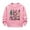 #0067-Pink, variant on Cowsor Girls Sweatshirts Kids Cute Graphic Crewneck Pullover Tops Long Sleeve Holiday Shirts