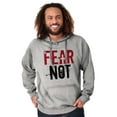 thumbnail image 3 of Fear Not Paint Splatter Christian Hoodie Sweatshirt Women Men Brisco Brands M, 3 of 6
