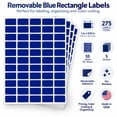 thumbnail image 4 of Royal Green Price Tag Stickers 1 inch x 5/8 inch Rectangular Removable Labels in Blue 25.5mm x 16 mm - 275 Pack, 4 of 6